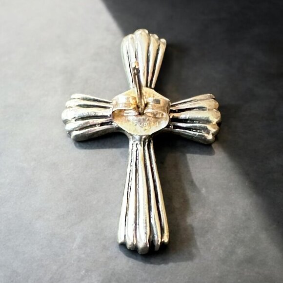 NW Lagos "Caviar" Silver / 18K Gold Earrings - Picture 4 of 8